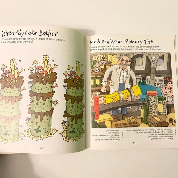 Vintage 1989 Monster Madness A Picture Puzzle Book  Hippo Books Scholastic - Picture 10 of 12